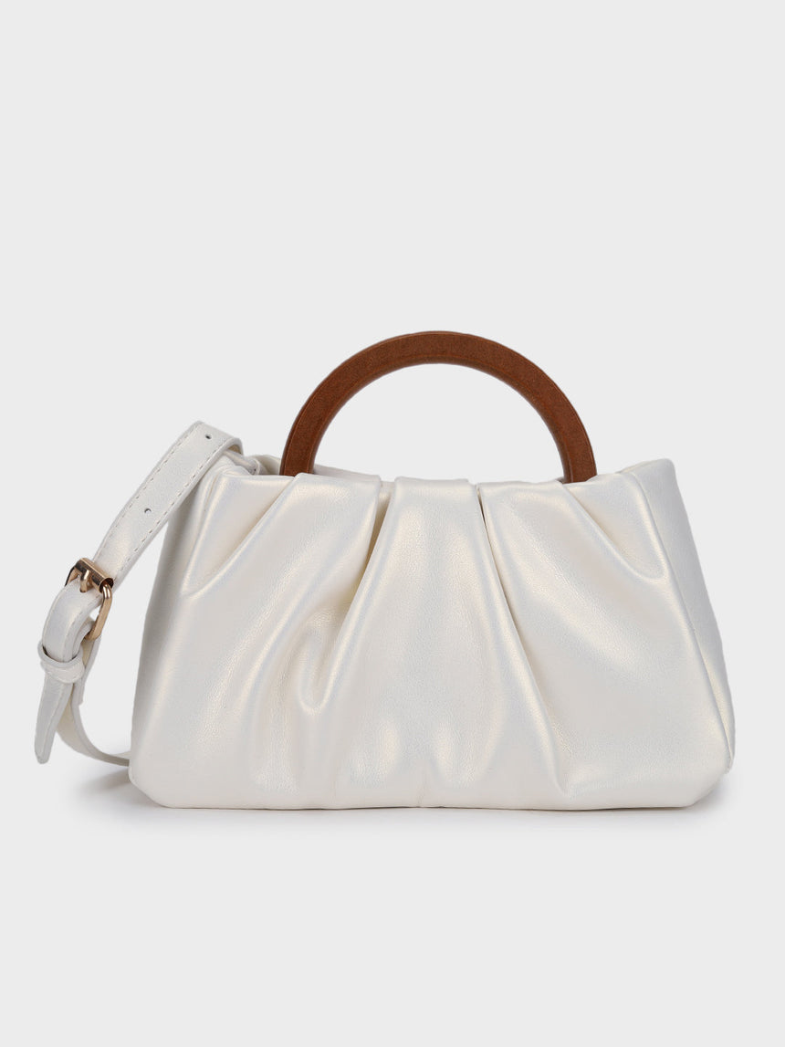 Esther Silver Handheld Clutch