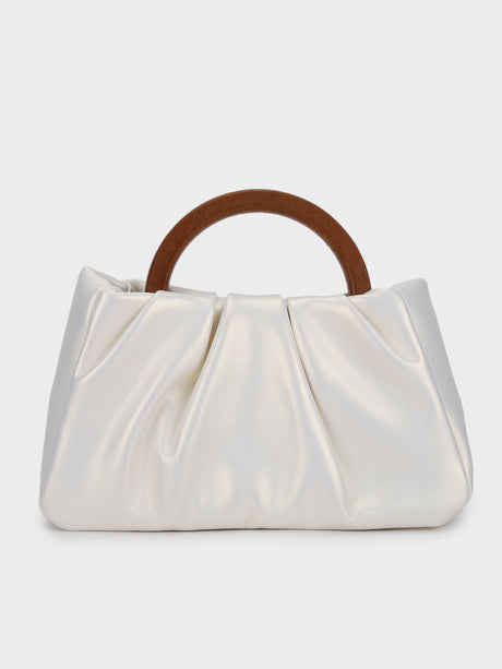 Esther Silver Handheld Clutch