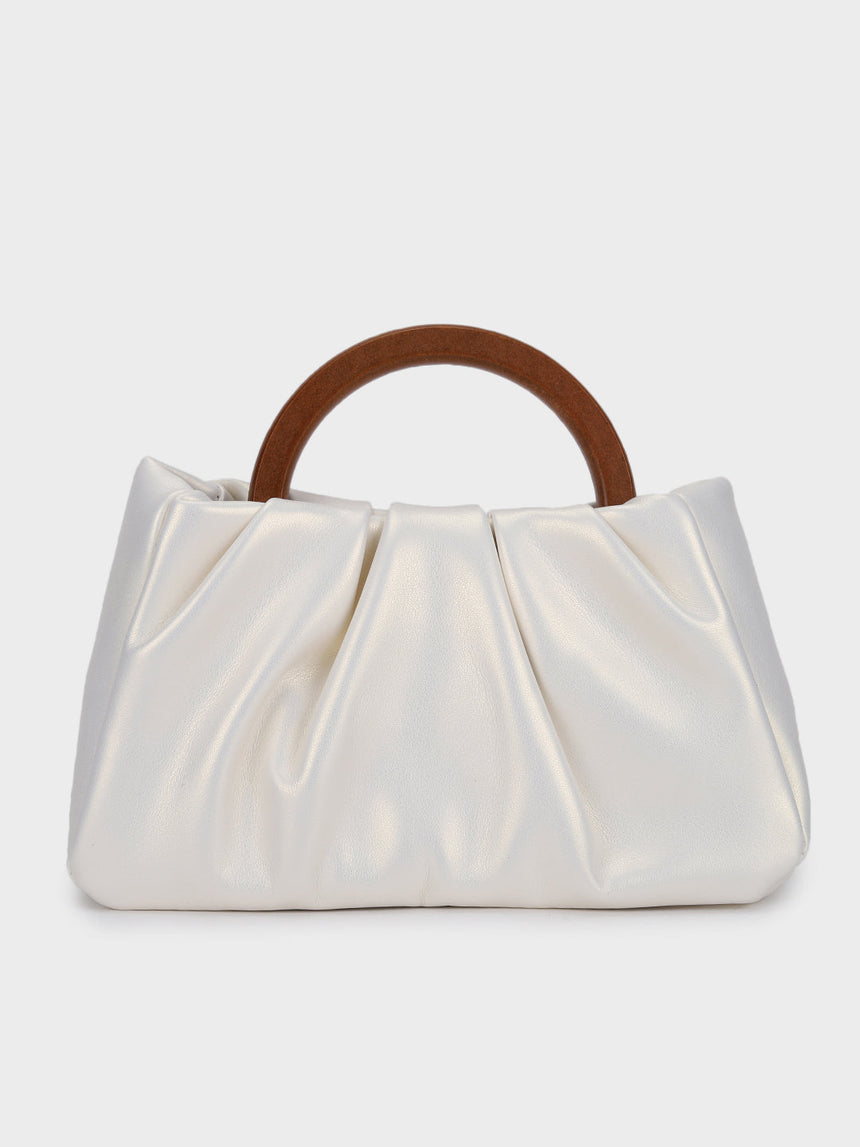 Esther Silver Handheld Clutch