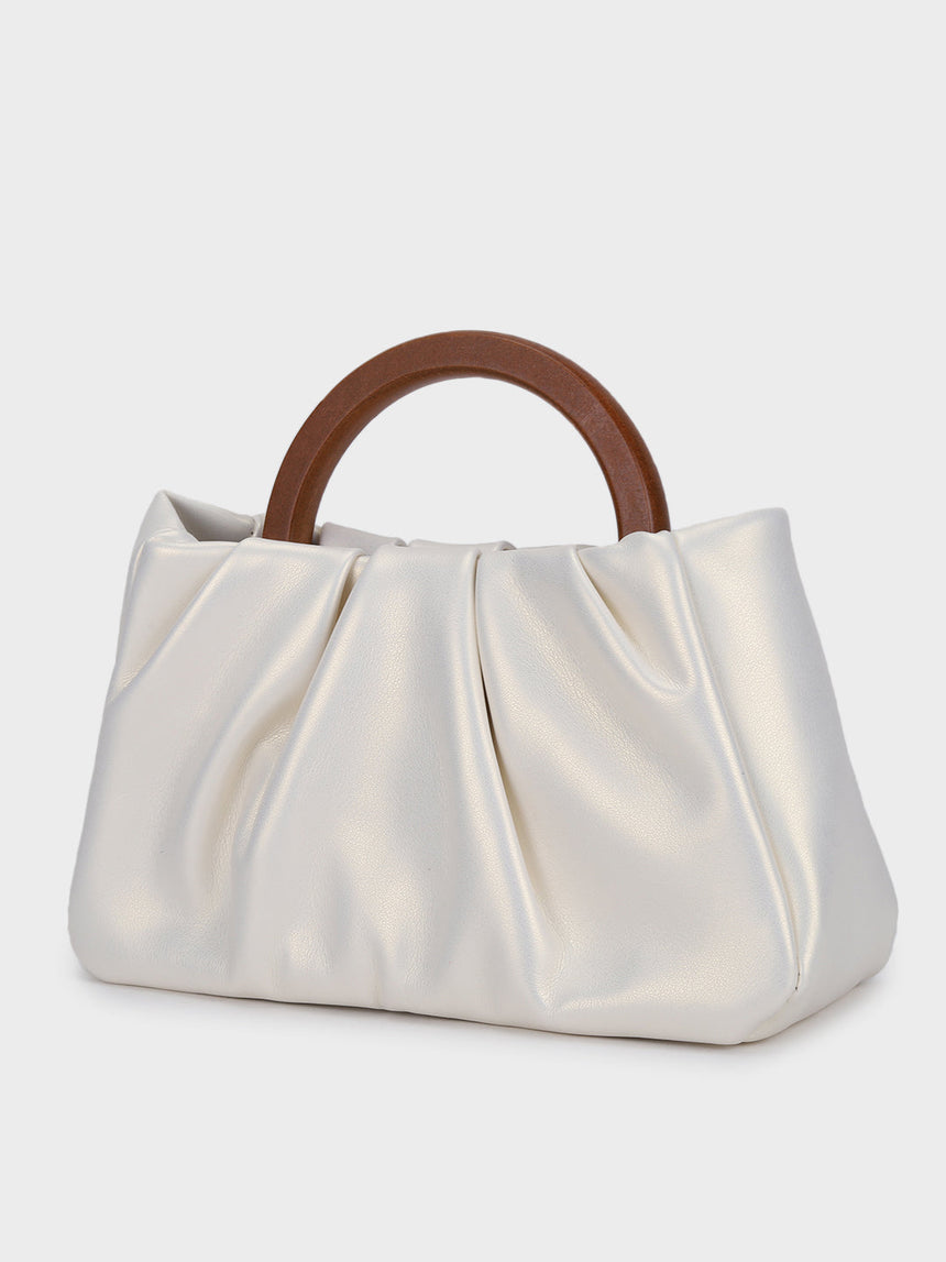 Esther Silver Handheld Clutch