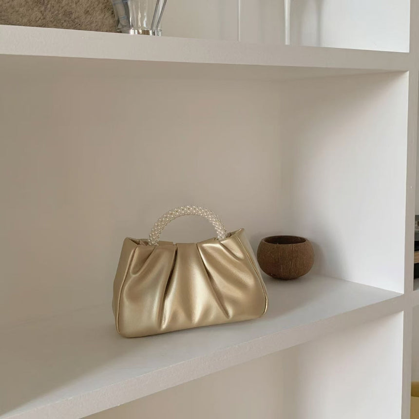 Esther Golden Pearl Handheld Clutch