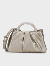 Esther Golden Pearl Handheld Clutch
