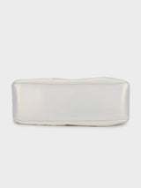 Esther White Pearl Handheld Clutch