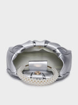 Esther Silver Pearl Handheld Clutch