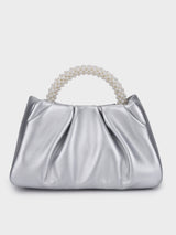 Esther Silver Pearl Handheld Clutch