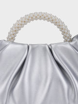 Esther Silver Pearl Handheld Clutch