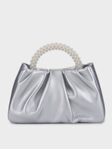 Esther Silver Pearl Handheld Clutch