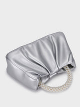 Esther Silver Pearl Handheld Clutch