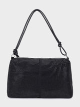 Margaret Black Shimmer Tote