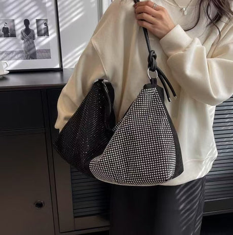 Margaret Black & Silver Shimmer Tote
