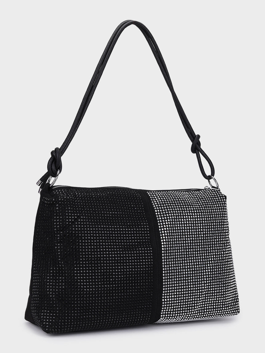 Margaret Black & Silver Shimmer Tote