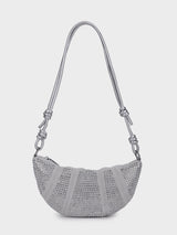 Ellen Silver Rhinestone Clutch