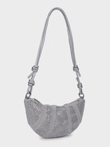 Ellen Silver Rhinestone Clutch