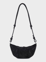 Ellen Black Rhinestone Clutch