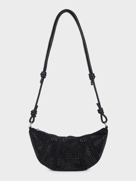 Ellen Black Rhinestone Clutch