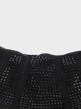 Ellen Black Rhinestone Clutch