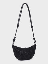 Ellen Black Rhinestone Clutch