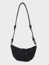 Ellen Black Rhinestone Clutch