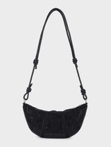 Ellen Black Rhinestone Clutch