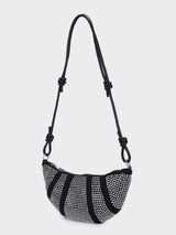 Ellen Black & Silver Rhinestone Clutch