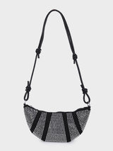 Ellen Black & Silver Rhinestone Clutch