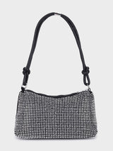 Audrey Silver Rhinestone Clutch