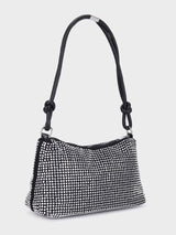 Audrey Silver Rhinestone Clutch