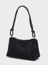 Audrey Black Rhinestone Clutch