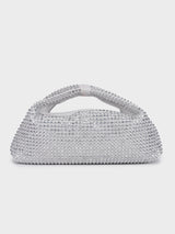 Christina Silver Rhinestone Clutch