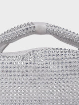 Christina Silver Rhinestone Clutch