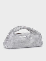 Christina Silver Rhinestone Clutch
