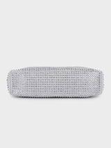 Christina Silver Rhinestone Clutch