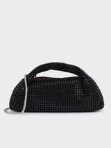 Christina Black Rhinestone Clutch