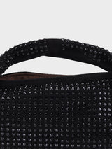 Christina Black Rhinestone Clutch