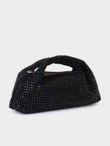 Christina Black Rhinestone Clutch