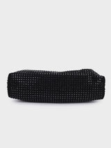 Christina Black Rhinestone Clutch