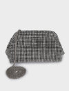 Edith Silver Rhinestone Clutch