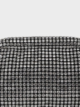 Edith Silver Rhinestone Clutch