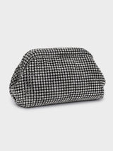 Edith Silver Rhinestone Clutch