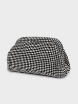 Edith Silver Rhinestone Clutch