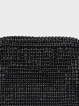 Edith Black Rhinestone Clutch