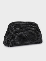 Edith Black Rhinestone Clutch