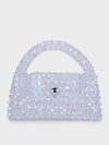 Jane Pearl Silver Handheld Clutch