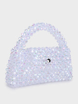 Jane Pearl Silver Handheld Clutch
