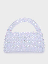 Jane Pearl Silver Handheld Clutch