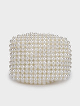 Mother Of Pearl Off-White Handheld Clutch