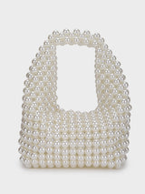 Mother Of Pearl Off-White Handheld Clutch