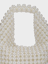 Mother Of Pearl Off-White Handheld Clutch