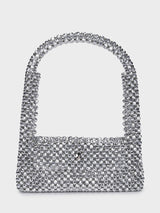 Emma Silver Handheld Clutch
