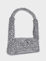 Emma Silver Handheld Clutch